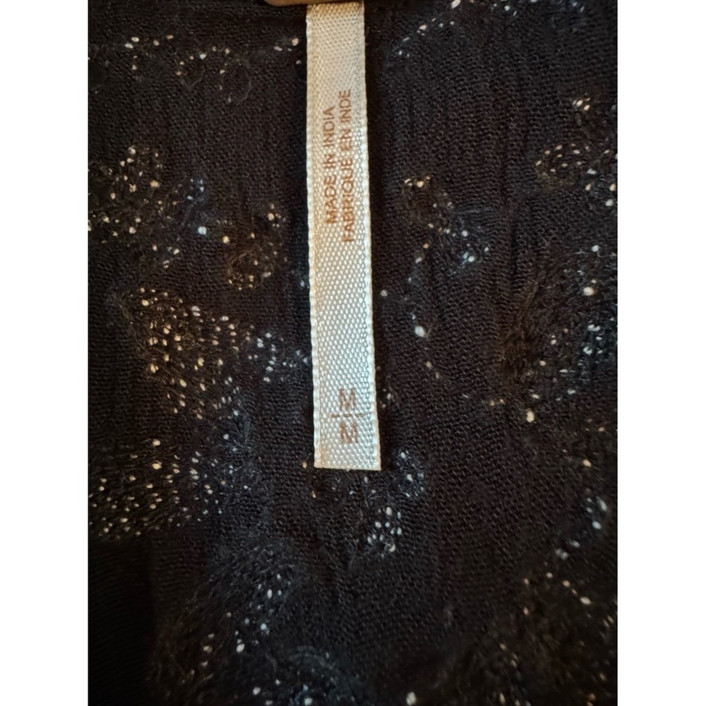 Free People Embroidered Maxi Dress Medium Bohemian Peasant Festival Cottage - Picture 5 of 9